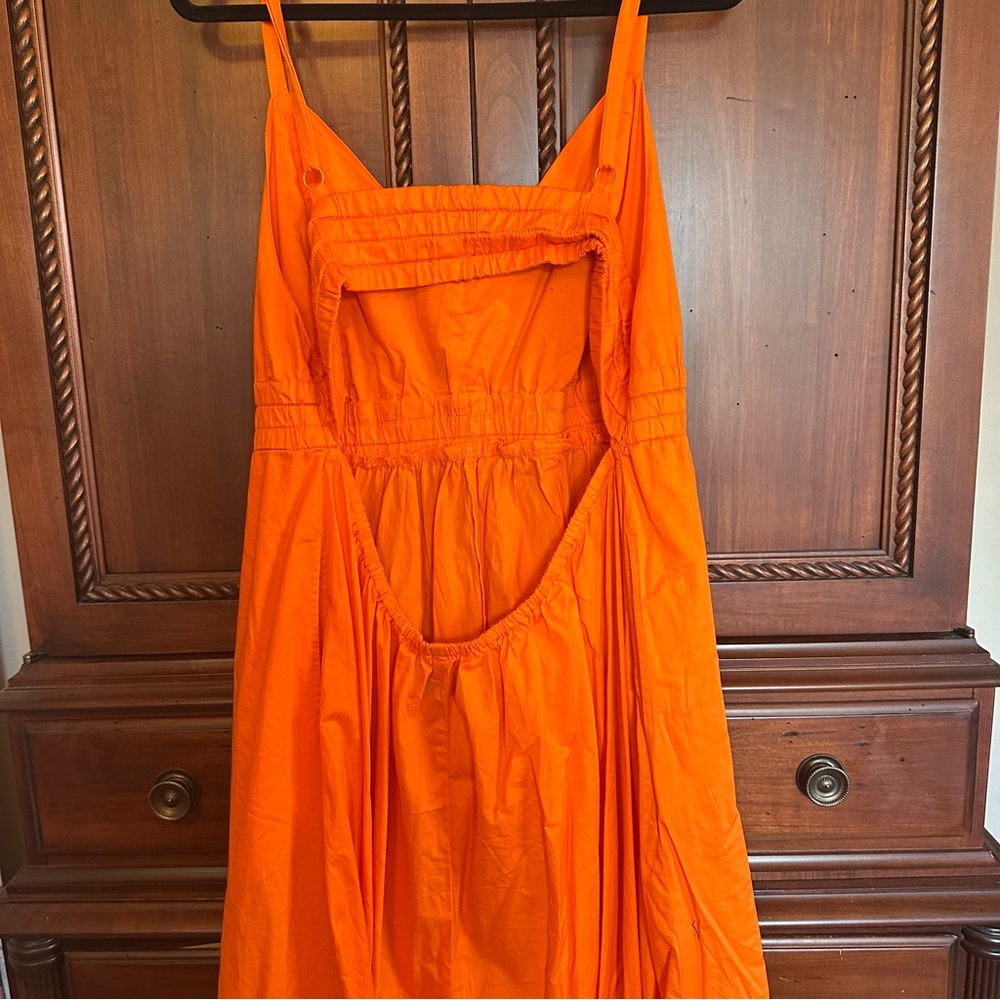 Old Navy Strapless Orange Dress - Picture 2 of 9